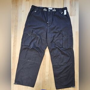 NWT Y2K GAP Parachute Baggy  Cargo Pants XL Gray Moonless Night Ret @$90 Sum '25